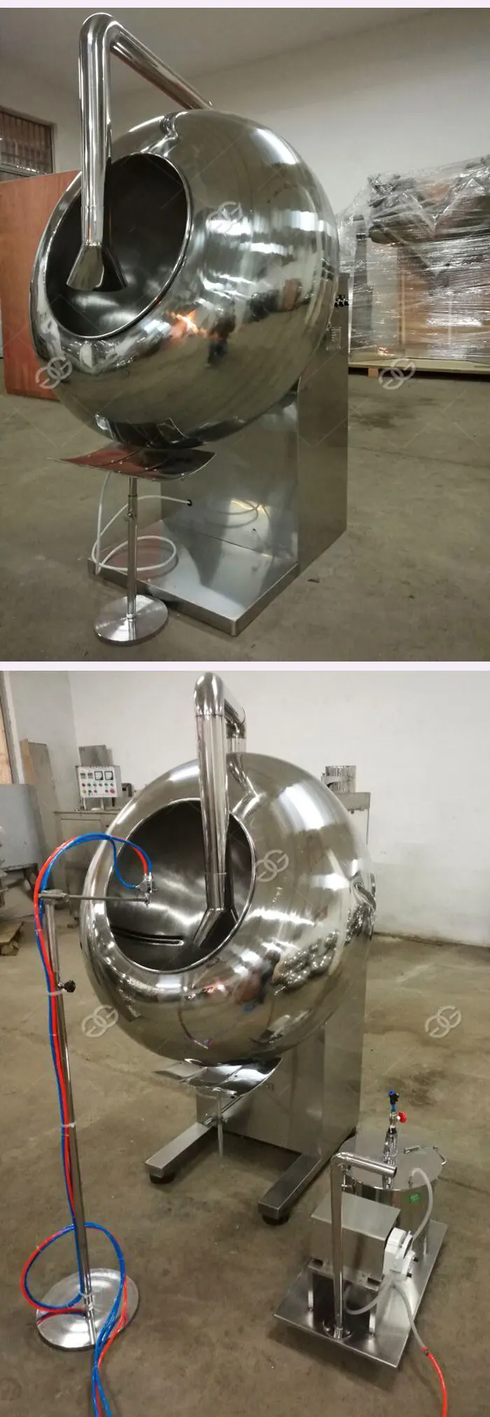 Automatic Stainless Steel CE Approved Making Coated Peanut Flour Coating Sugar Nut Coating Machine Small Tablet Coating Pan