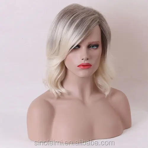 High Quality Heat Resistant Lace Front Wigs For White Women Fashion Synthetic Short Bob Wigs
