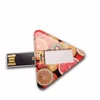 Free sample Triangle credit card usb flash drive usb 3.0 2gb 4gb 8gb 16gb 32gb H