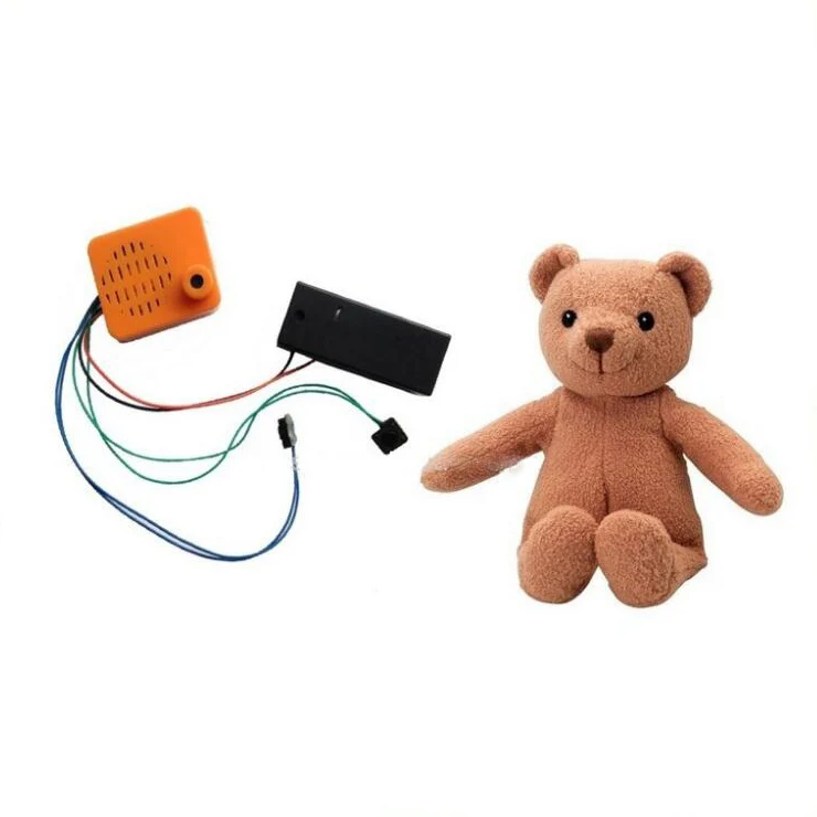 Abs Material Electronic Mini Voice Box With Wire Suitable For Plush Toy