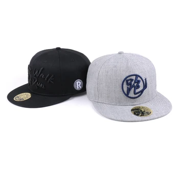 embroidered flat brim hats