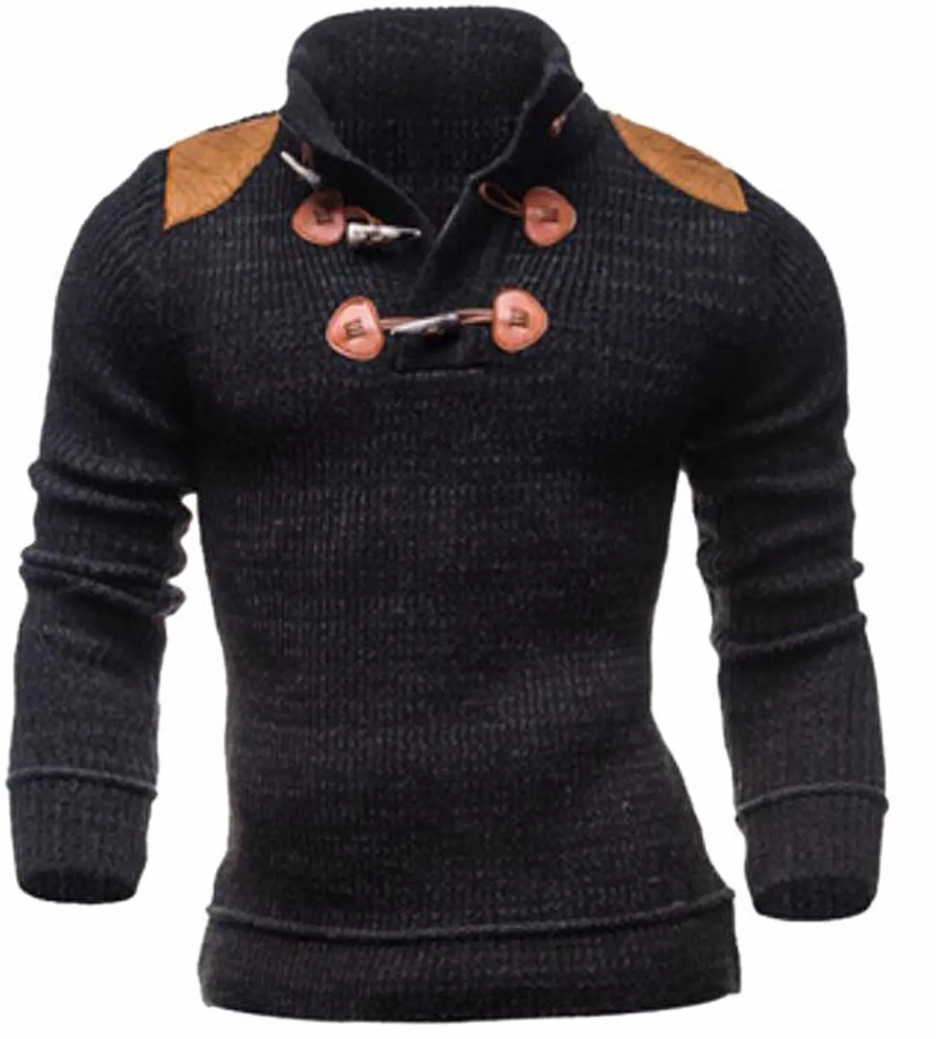 CBTLVSN Men Crew Neck Long Sleeve Slim Knitted Pullover Casual Sweater