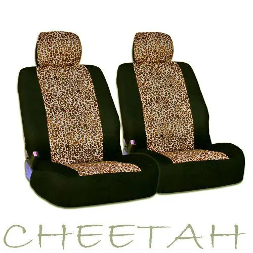 Safari Cheetah Print Universal Size Car Truck Suv Front Seat Covers Buy Safari Cheetah Seat Cover Clothing Baby Leopard Auto Leather Cover Seat Product On Alibaba Com