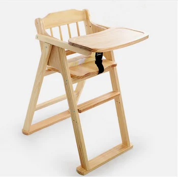 Bambino neonato portatile pieghevole cena seggioloni per bambini ... Seggioloni per bambini in legno
