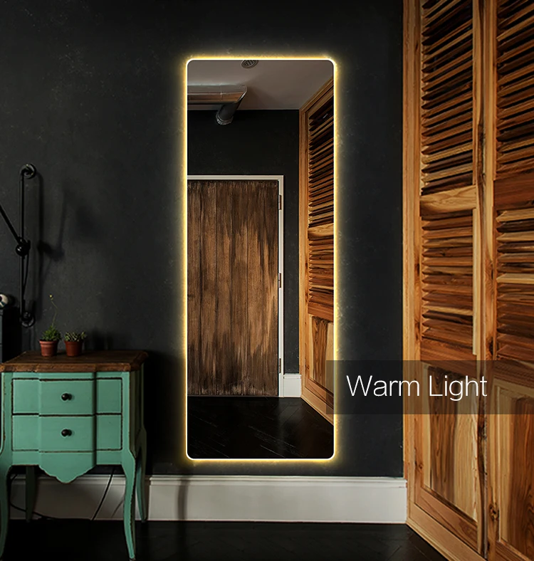 Hotel Bathroom Full Length Led Dressing Mirror Bedroom Lighting Mirror ...