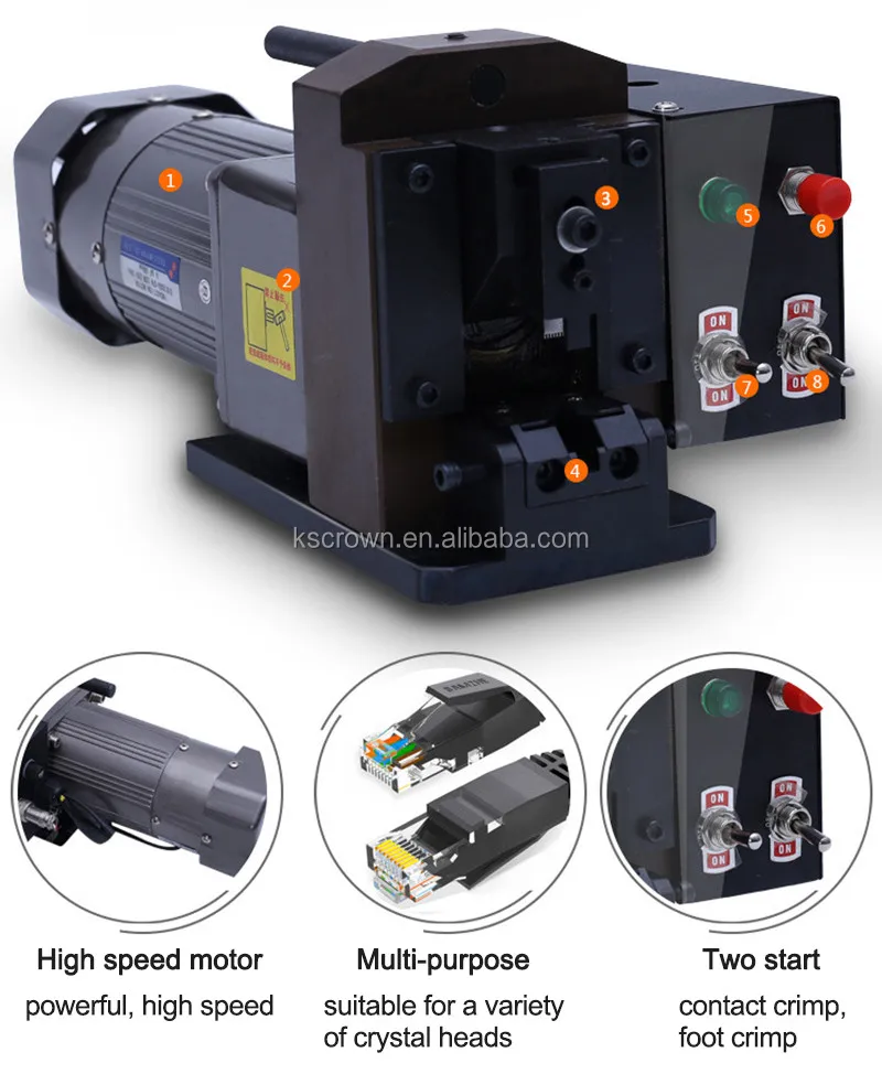 Rj11 Patch Cord Crimping Machine Kabel Patch Crimping Mesin Network