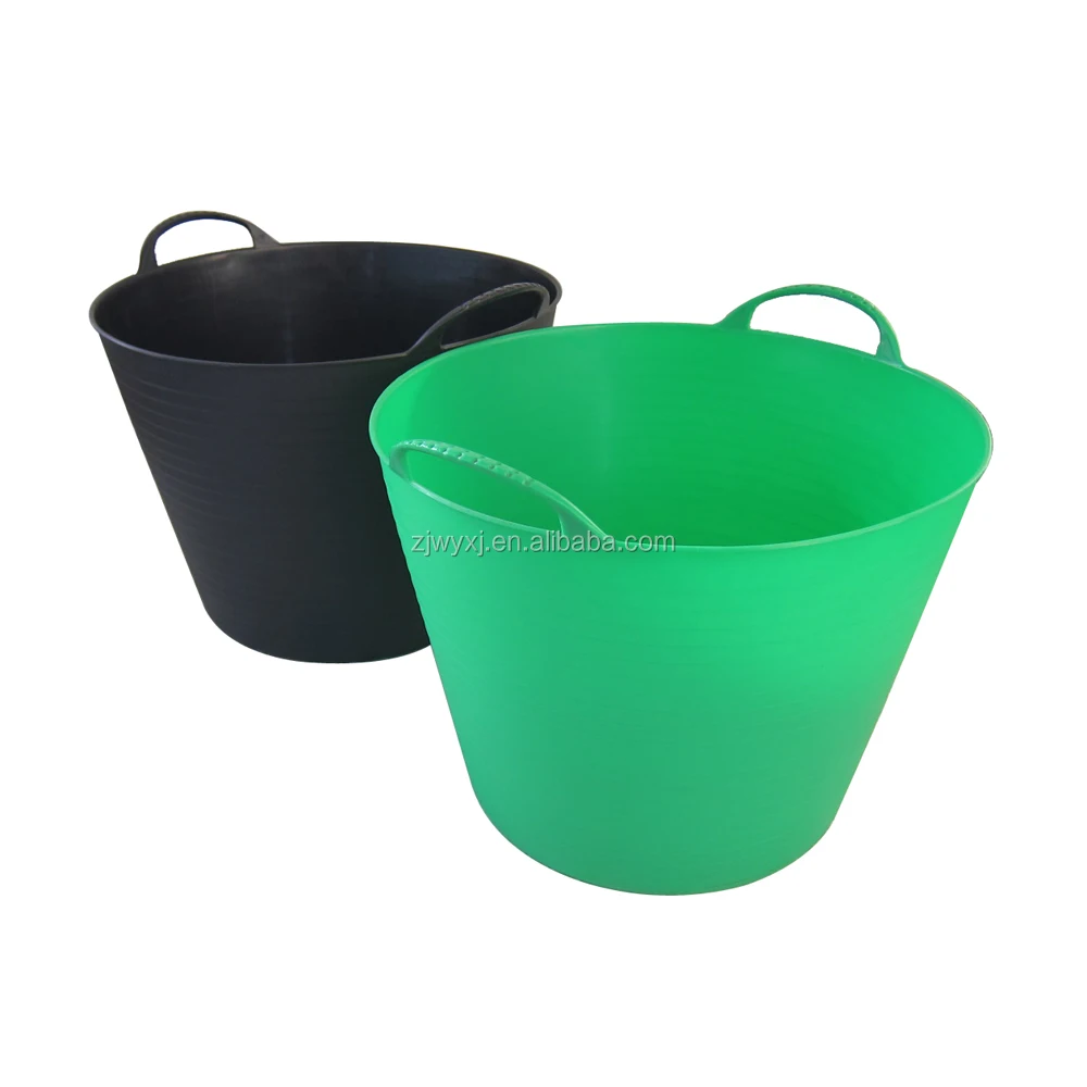 large round plastic tub