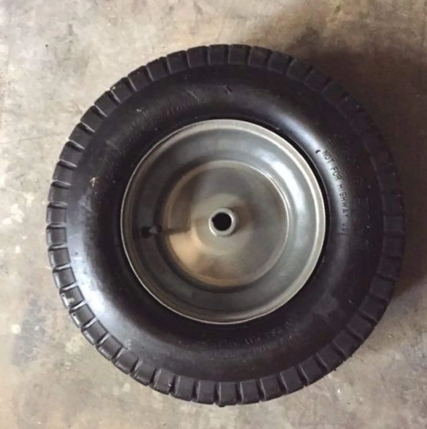 USA Premium Store 16x6.50-8 2 Ply Tube Type 3/4" ID 3" Through Hub Keyed Mower Wheel Tire