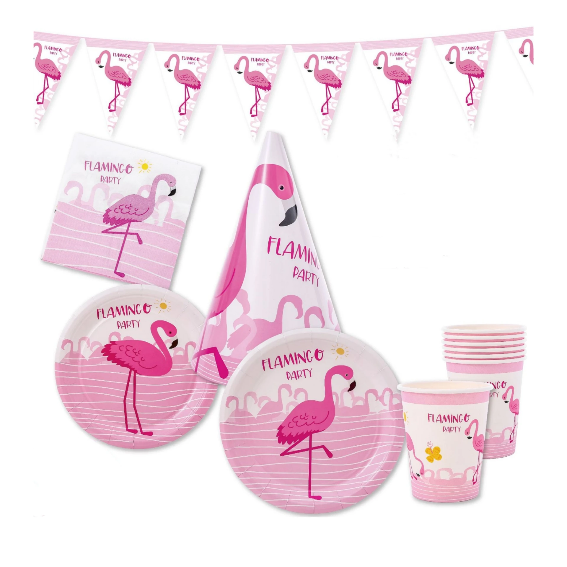 Flamingo Pom-Pom Headband Party Favors Decorations Luau Hawaiian Party Supplies