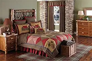 Park Designs Cabin King Quilt 110" x 97" Cotton Applique
