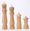 Fantastic Quality Pepper ginders Salt Mill with Customer Logo Kitchen Condiment OAK Wooden Handle Operation