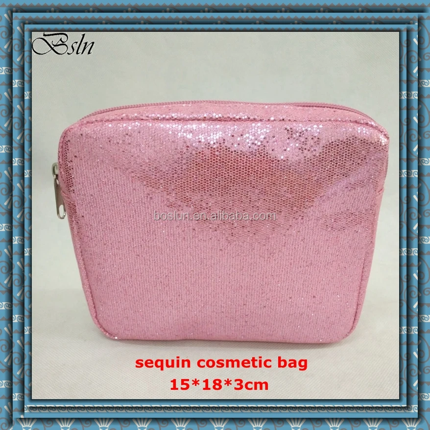 Promotion Custom Glitter Pu Cosmetic Bag Buy Hot Sale Products Portable Travel Zipper Makeup