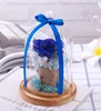 New design colourful glass shield Rose soap scent flower