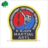 Direct factory sale custom high quality cheaper embroidery For Flying dragon karate Embroidery Patch With Iron On Backing