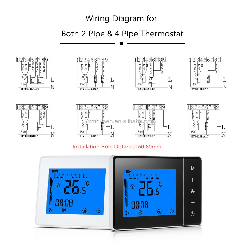 Hy01ac Programmable Hvac Thermostat Ac With Temperature Control Brand Name Air Conditioner