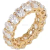 China wholesale Xuanhuang Jewelry Oval-cut Zircon Full Fine Band Ring jewelry