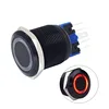 flat head 22mm double knife stainless steel led push button switch