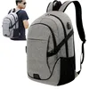 For 15.6 Inch Computer Grey Waterproof Anti-theft Business Laptop Backpack with solar energy mobile power