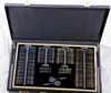 China Optical Trial lens set trail lens box with Aluminum & leather case with Golden Silver Metal Rim 266 JSG