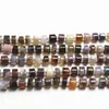 Fancy Botswana Multi Color Smooth Natural Gemstone Round Tube Barrel Beads