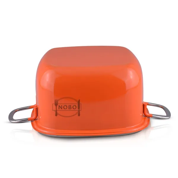 Colorized High Quality Stainless Steel Square Cooking Pot Stock Pot