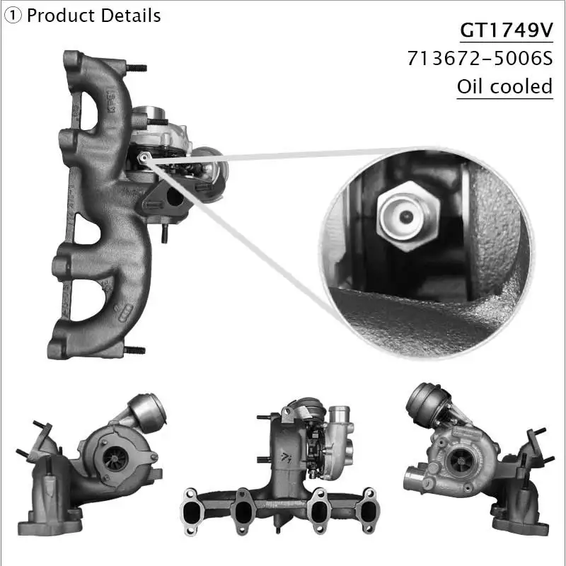 Gt1749v 768331-0001 713673-5005s 713673-0004 Turbocharger - Buy Gt1749v ...