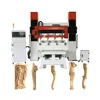 4 heads 3d 5 axis multi spindles cnc router with rotary