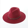 fashion womens sequins wool panama fedora hat large brim fedora hat