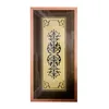 High Reputation Red 2 Circle Cross Elegant Pattern Carved Pvc Surface Covered Swing Pvc Panel Door