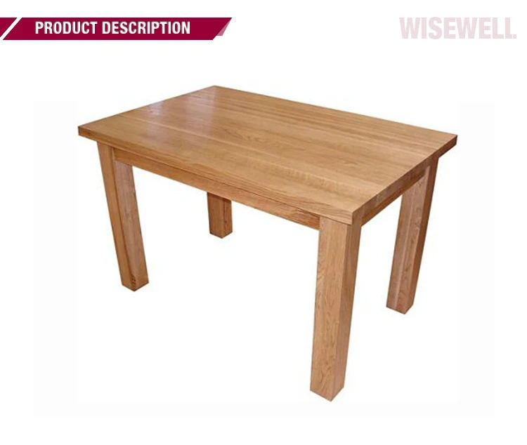 W-T-815 solid oak wood restaurant dining table modern