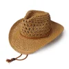 High quality hand made paper straw men china cowboy hat