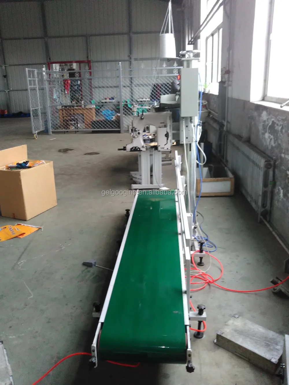 Automatic Bags Sewingautomatic Conveyor Unit And Folding Machinem