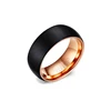Fashion Jewelry Wholesale 8MM Tungsten Steel Ring Rose Gold Factory Wholesale