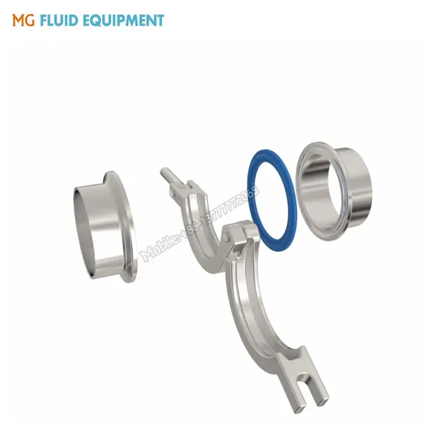 1Pc 3.8 Guarnizione PTFE 1Pc 3.8 Tri Clamp GlobalMa Sanitario Acciaio Inox 316 2 Pz 1 DN25 Femmina Filettato Ghiera Raccordo Raccordo Tubo
