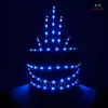 Full color Remote Control LED mask Dance DJ Helmet