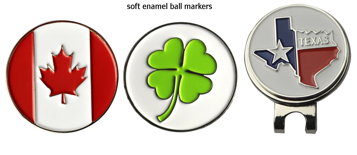 customize logo bulk magnetic metal blank golf ball marker