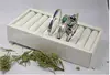 White faux leather Bracelet display trays