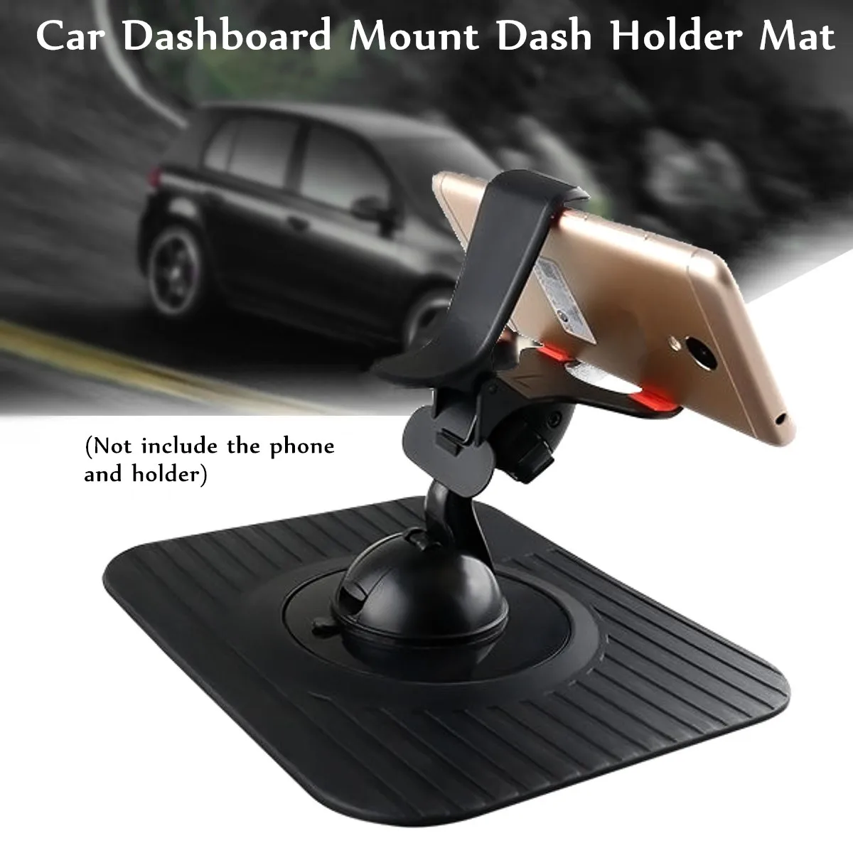 Universal Car Phone Holder Dash Mat Antiskid Dashboard Gps Sat Nav