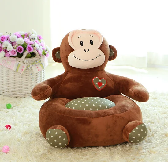 plush monkey chair