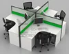 Standard Office Desk Work Partition 4 Way Partitioned Workstation Desk Units