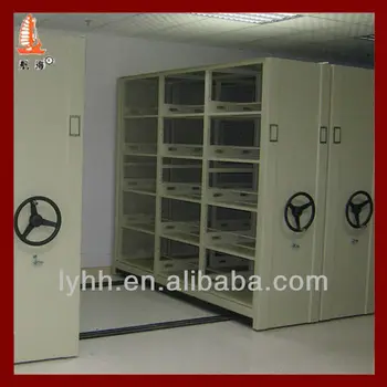 Hospital Furniture Medical Records Storage Mechanical Metal Mobile