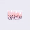 Hot Selling office girl 3d flower rhinestone nail tips Artificial nail arts tips