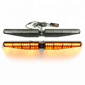 12 24 Volts 32w Car Vehicles Front And Rear Windshield Interior Led Visor Emergency Hazard Police Strobe Light Bar Buy Strobe Led Light Bar Police