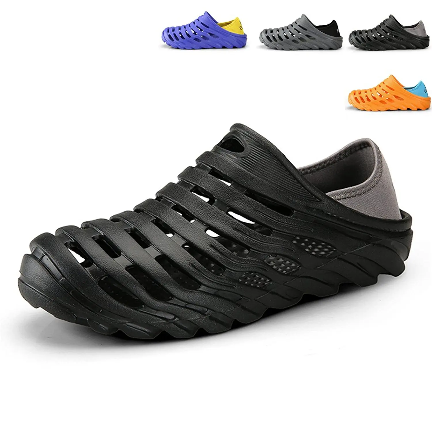 Mens Sandals Summer Breathable EVA Sandals Beach Footwear Anti-Slip Garden Clog Shoes