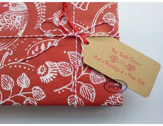 red kraft wrapping paper