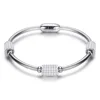 MECYLIFE Snake Chain Women's Flexible Stainless Steel Bangle