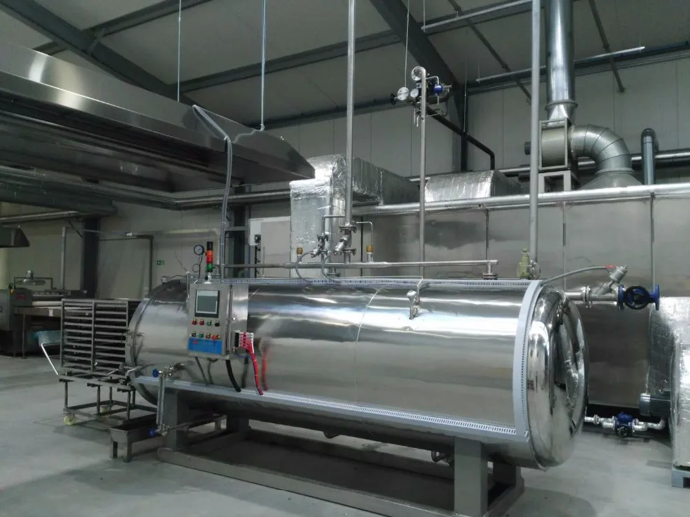 Water Immersion Retort Autoclave For Aluminum Foil Pouch,High Temp