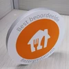 Factory direct sale combinational orange acrylic award/trophy/cube and round shape craft
