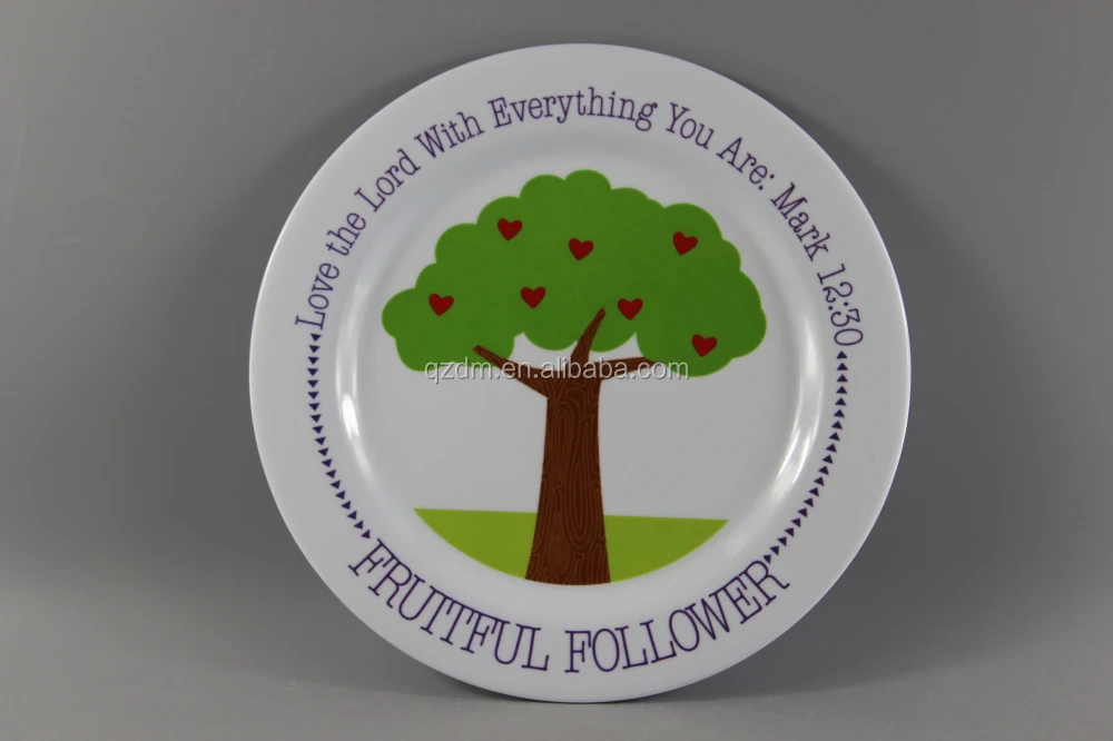 Gracious Giver Melamine Plate,A5 Melamine Dinner Dish