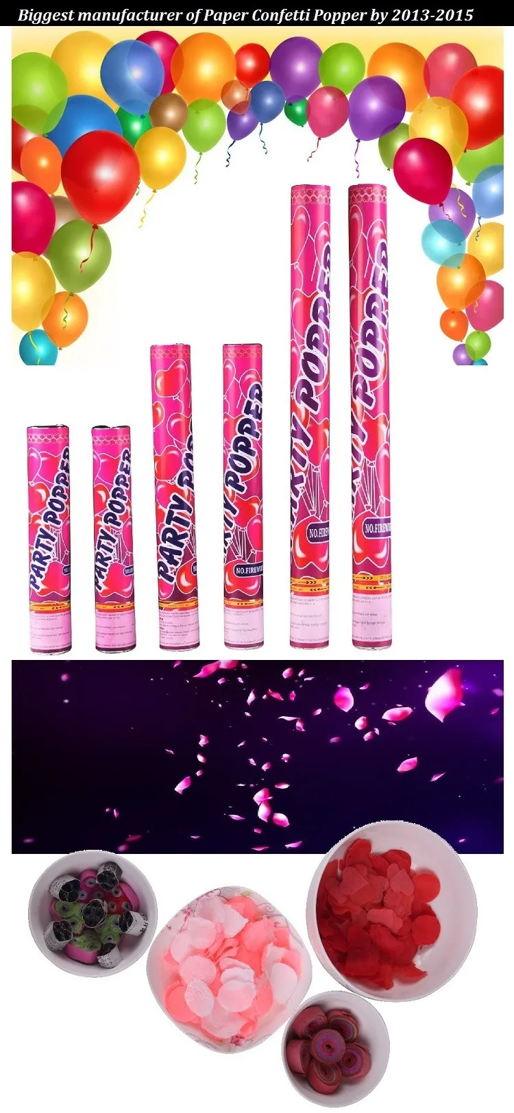 30cm Christmas Wedding Streamer Confetti Party Popper Buy 30cm